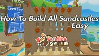 Vacation Simulator: How To Build All Sandcastles Easy PSVR