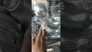 how to use Chrome powder on buffing engine royal Enfield
