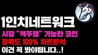 1인치네트워크 [긴급] 시장 "역주행"이 가능한 코인, 정확도 100% 차트분석! 이건 꼭 봐야됩니다. #코인시황