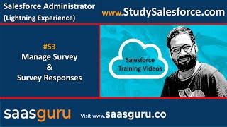 53 Create Surveys and Explore Survey Responses in Salesforce Lightning Experience | Learn Salesforce