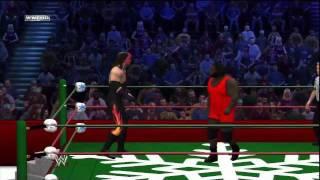 Chirstmas Special - Gauntlet Match - Kane (Return Attire) vs. Mark Henry, Del Rio and the Miz