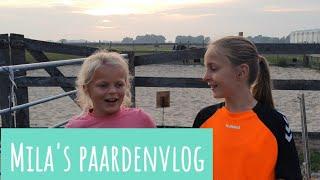 Mila paardenvlogger #vlog 23 klusjes met vriendin op stal, Jack bespioneren en buitenrit!