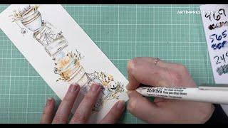 Ai Watercolor - Halloween Stack with Kendra Krebs - Matchbooks Release