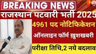 Rajasthan patwari vacancy 2024/Rsmssb patwari bharti/patwar latest news/Raj.patwar notification 2024