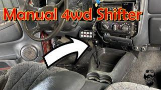 Manual 4WD shifter conversion, S10 rock lander. Journeys off-road 4x4 conversion kit.