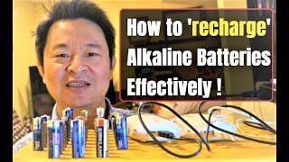 How to recharge or re energize regular alkaline batteries safely and effectively