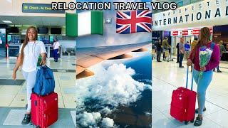 RELOCATION TRAVEL VLOG-MY FLIGHT TO THE UK | ADDIS ABABA & BRUSSELS AIRPORT |ARRIVING MANCHESTER