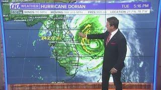 Hurricane Dorian prompts more US hurricane watches and warnings | 10Weather WTSP