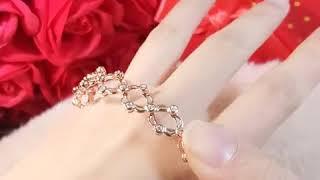 Folding Retractable Ring Bracelet 925 Sterling Silver Ring