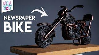 How to make a NEWSPAPER BIKE | Paper craft | #ChooseToCreate