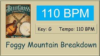 Foggy Mountain Breakdown  - bluegrass backing track 110