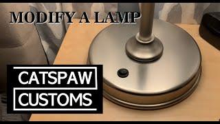 Modifying a Lamp by Adding a Switch to the Base