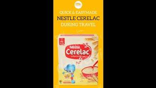 Nestle Cerelac Recipe with Water During Travel | Baby Food 6months+| Wheat Cerelac | Youtube Shorts