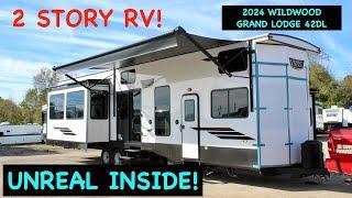 Two Story Destination Trailer! This thing is Amazing! 2024 Wildwood Grand Lodge 42DL
