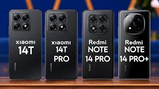 Xiaomi 14T vs Xiaomi 14T Pro vs Redmi Note 14 Pro vs Redmi Note 14 Pro Plus