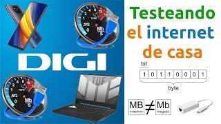 Fibra Digi - Velocidad de internet con wifi y cable