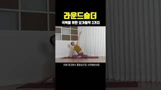 라운드 숄더 극복을 위한 요가동작 3가지 /  #요가선생 #요가스트레칭 #요가