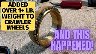Testing heavy beadlock wheels on Traxxas TRX4 - best upgrade with Boom racing brass lead weight ring