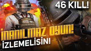 46 KİLL! İNANILMAZ OYUN! İZLEMELİSİN! - PUBG