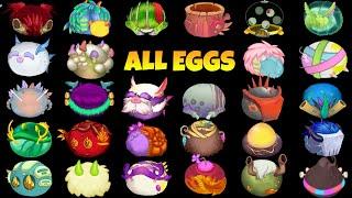 Wublin Eggs - Common And Rare - Sounds And Animations ( Fanmade )~ My Singing Monster