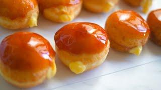 Easy Creme Brulee Donuts Recipe | Crackly caramel crust, smooth Velvety cream, fluffy Donuts!