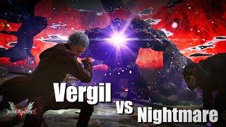 【DMC5】バージル vs ナイトメア - DMD - NoDamage【Playable Vergil Mod】Nightmare - Vergil Boss Fight