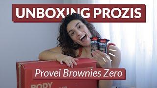 UNBOXING PROZIS MÊS DE JUNHO - Provei os novos brownies ZERO | Novidades incríveis