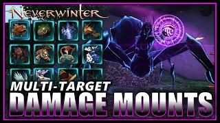 BEST Mount for Multi Target DAMAGE! (surprising 20k+ magnitude) Target Caps Tested! - Neverwinter