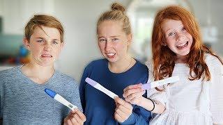 Whole Family Takes a pregnancy test!! Funny Prank on April