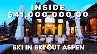 INSIDE - A $41 Million Dollar Ski in Ski Out Home - Aspen - DroneHub