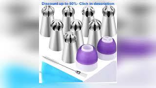 Russian Decorating Nozzles 22 Pieces Ball-Shaped Frosting Candy Pastry Decorating Nozzles