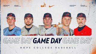 Hope vs. Alma | Baseball 4.4.25 | NCAA D3 Baseball | MIAA Baseball