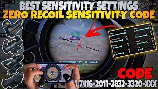 NEW UPDATE 3.5  BEST SENSITIVITY CODE + CONTROL SETTINGS PUBG MOBILE/BGMI