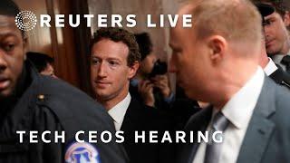 LIVE: TikTok, Snap, Meta, and X CEOs testify in Senate hearing