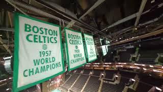 Drone footage captures surreal images of Boston Celtics championship banners ahead of NBA Finals 