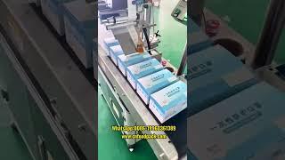 Automatic Flat Labeling Machine Carton Box / Sticker Label Applicator Machine /Mask Box Labeling