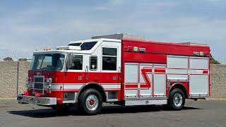 1999 Pierce Tilt Cab Walk In Commercial Rescue Fire Truck For Sale