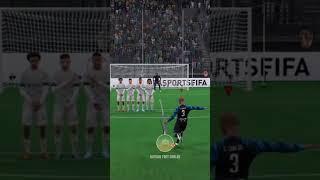 How to score a freekick - Fifa23 #fifa23 #fifa #fifaskills #shorts #freekickgoal