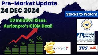 US Inflation Stays Firm| Aurionpro’s Euro 10M Deal | HG Infra, MMTC, TVS Motor | Dec 24,2024