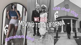 WE ARE MOVING TO CALIFORNIA FOR THE MILITARY + vlog / Gymshark Haul x Libby collection