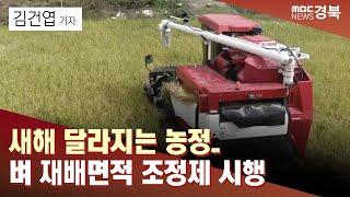 [R]새해 달라지는 농정..벼 재배면적 조정제 시행 / 안동MBC