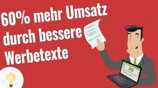 Mehr Verkaufen durch bessere Texte? 5 IDEEN für WERBETEXTE / VERKAUFSTEXTE Tipps für Text website