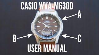 Casio Wave Ceptor WVA M630D User Manual | How To Setup Casio Wave Ceptor WVA M630D