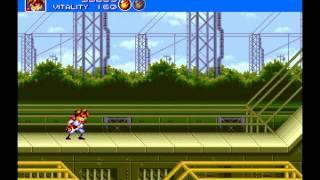 Gunstar Heroes Mega Drive gameplay