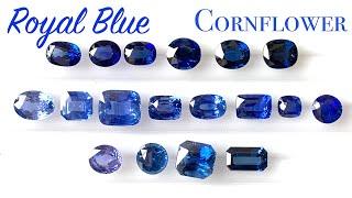 Royal blue or Cornflower Blue Sapphire? Clarification and understanding color of sapphires