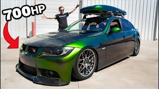 FINALLY FINISHED My BMW 335i Build! 700HP (Big Single Turbo, 750cc Injectors, Bagged, Straight Pipe)