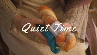 Quietly knitting, spinning, and weaving - a relaxing vlog 