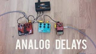 Analog delay shootout - Boss DM3 | JHS Panther Cub | Walrus Audio Bellwether