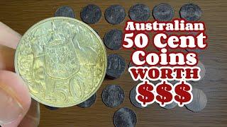 Australian 50c Coins To Look For Worth Money $$$ 2024 (50c Coins)