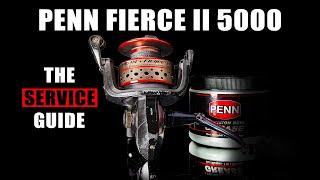 Penn Fierce II 5000 Service Tutorial. How to take apart, service and reassemble. Fishing reel repair